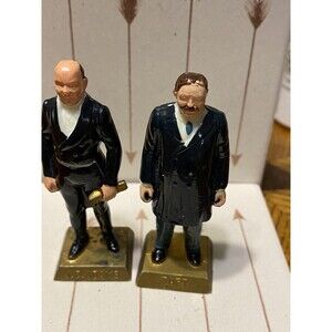 VINTAGE 1960's Marx US Presidents Figurines Set Of 8